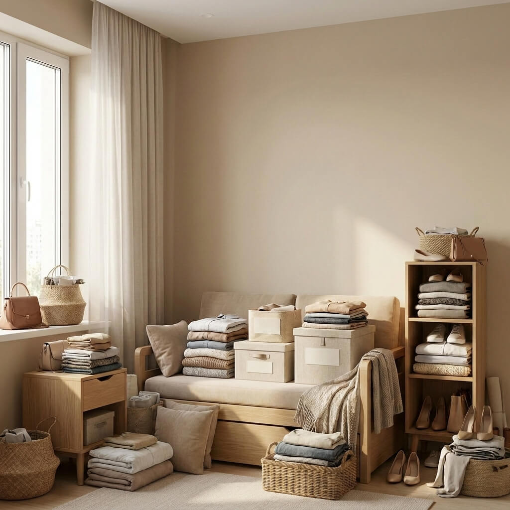 Маленькая квартира, некуда складывать вещи