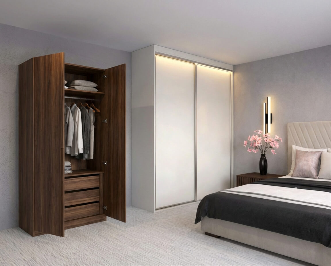 Дверь-купе вместо распашной