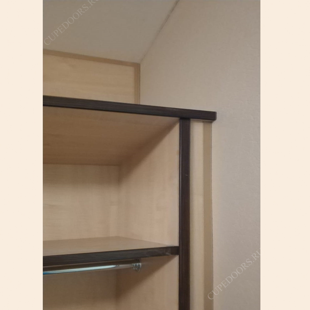Двухсторонний шкаф купе между прихожей и спальней