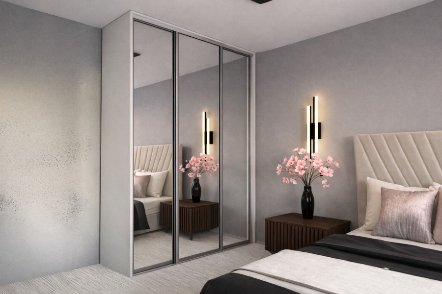 Зеркальные двери купе